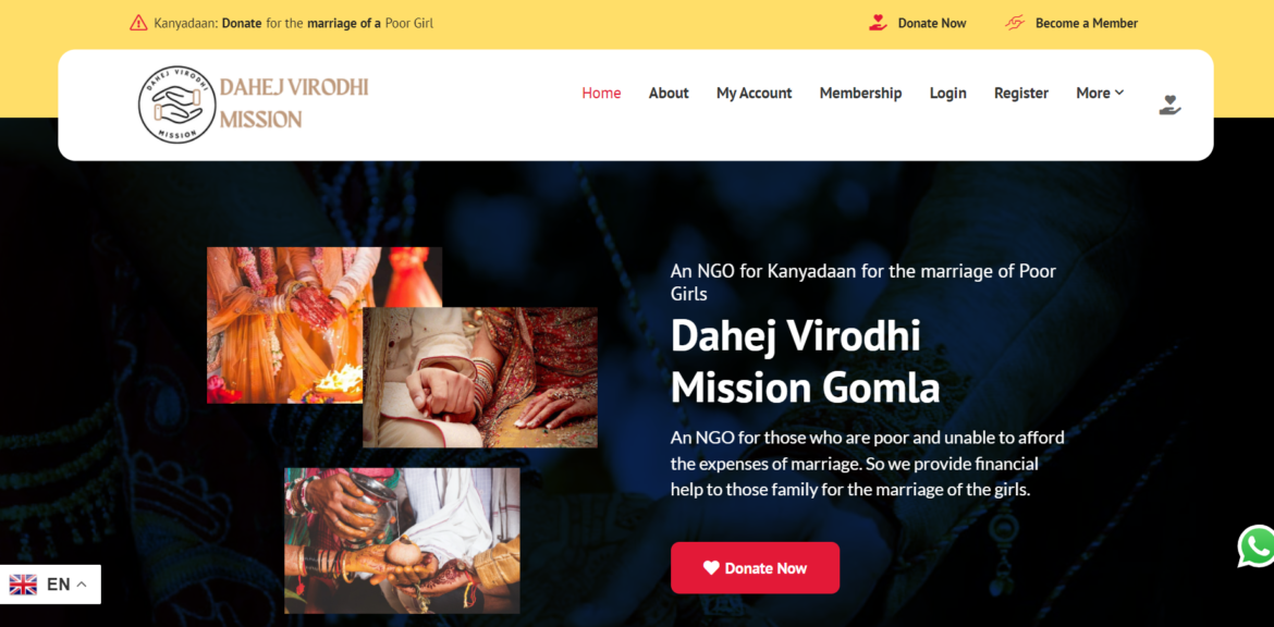 Dahej Virodhi Mission NGO Webiste