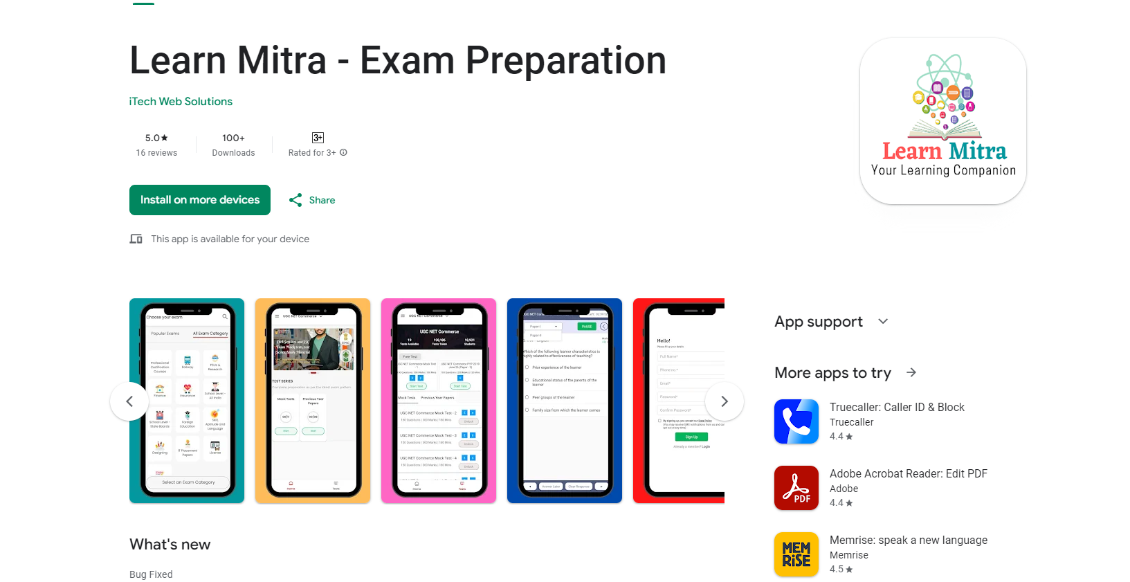 Learn Mitra Android App