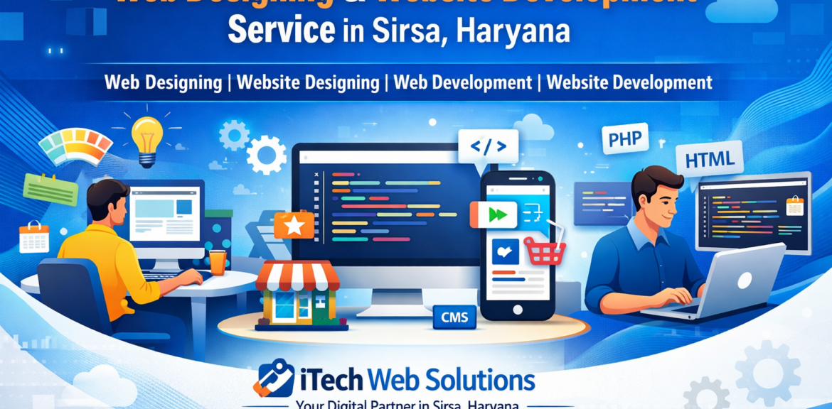 Get expert Web Designing, Website Designing, Web Development & Website Development Service in Sirsa, Haryana by iTech Web Solutions Company