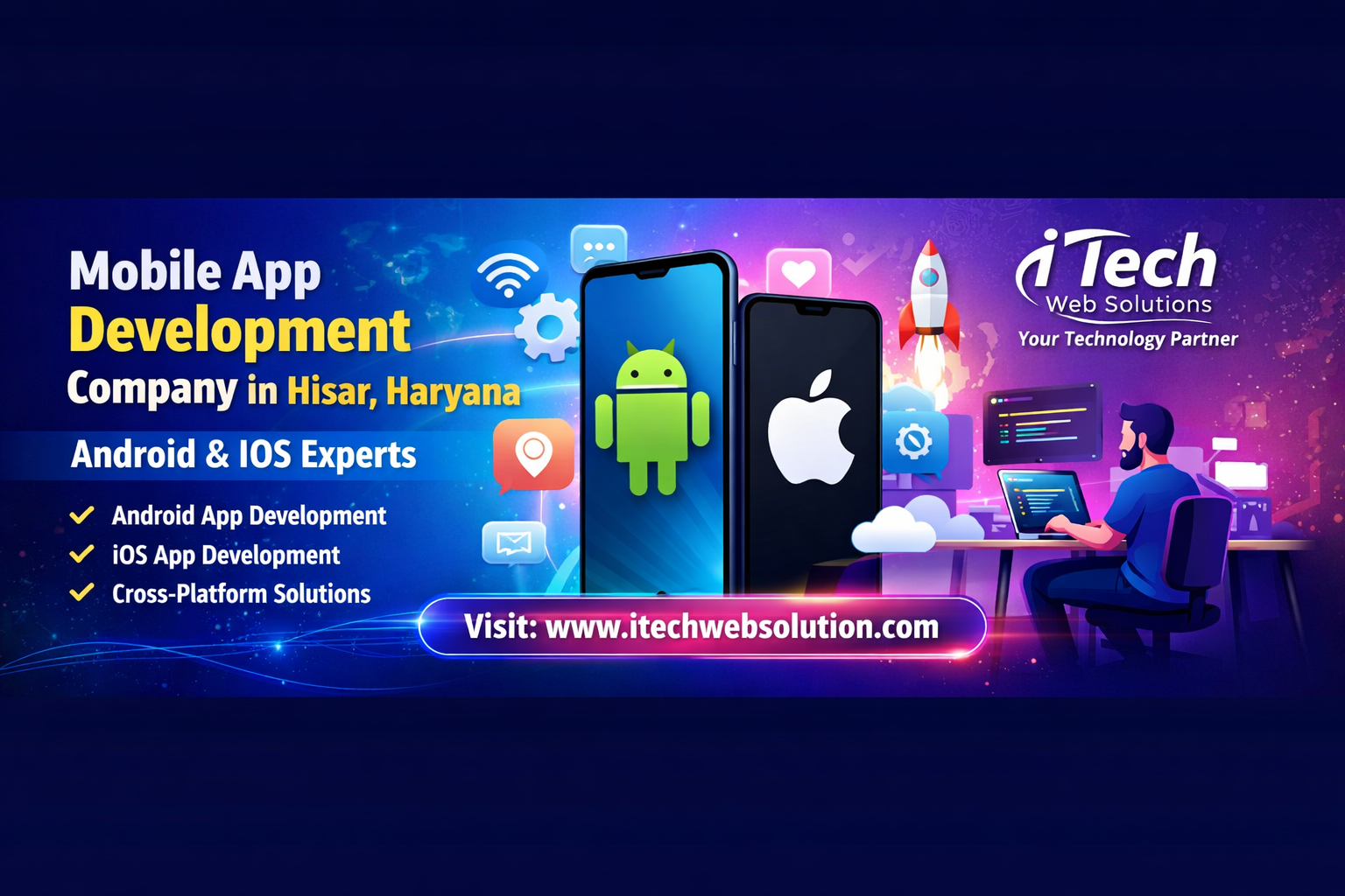 Whether you are a startup, SME, or an established enterprise, having robust mobile app development company for Android & iOS developers in Hisar, Haryana - can significantly enhance customer engagement, operational efficiency, and revenue generation.