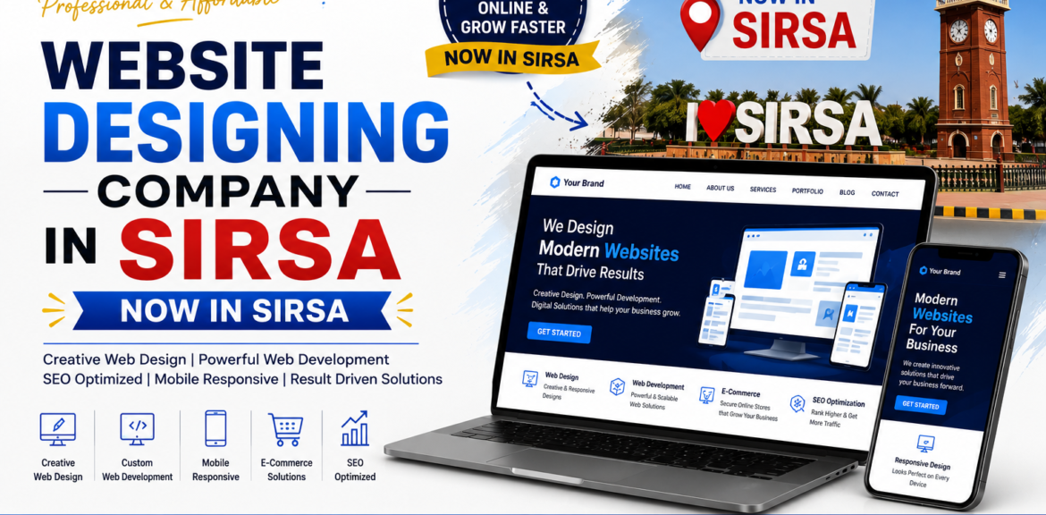 Looking for the best Website Designing Company in Sirsa? iTech Web Solutions offers professional web design, website development, WordPress, eCommerce, SEO, and custom web development services in Sirsa.