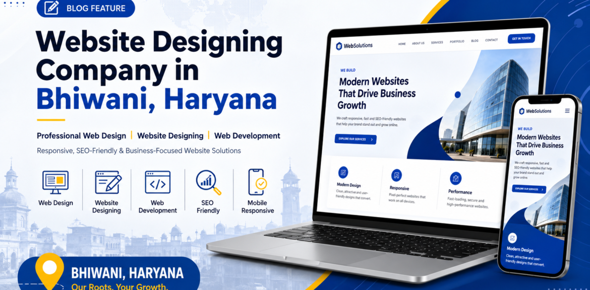 The best website designing company in Bhiwani, Haryana, iTech Web Solutions offers complete website designing, web design, website development, web development, eCommerce development, SEO, and digital marketing services tailored to your business requirements.