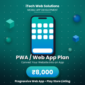 Convert your existing website into a Progressive Web App (PWA) with a listing on the Google Play Store. Just convert your website into a web browser like an Android/iOS App.